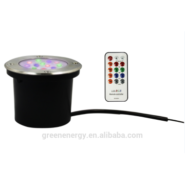 IR controlled RGB 6w 12W 16w colorful Inground Light,underground light for decoration